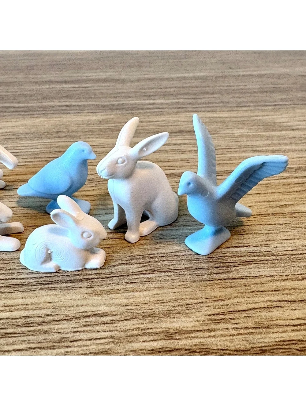 Playmobil 6 Pc Miniature Rabbit and Bird Figurines